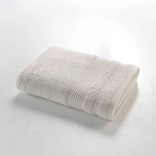 Prosop bej din bumbac din frotir 70x130 cm Tendresse – douceur d'intérieur