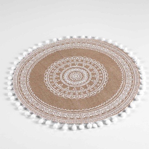 Suport pentru farfurii din iută ø 38 cm Renata – douceur d'intérieur