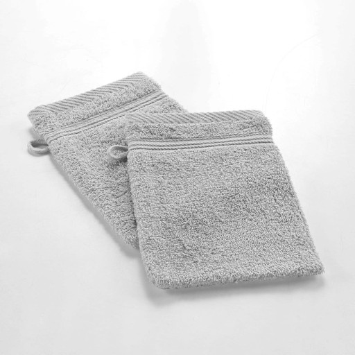 Prosopel de spălat pe corp gri deschis din bumbac 15x21 cm Tendresse – douceur d'intérieur