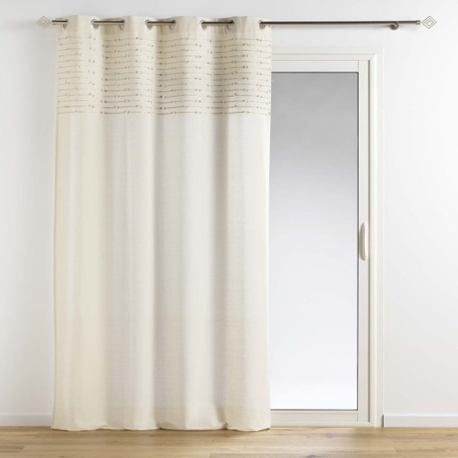 Draperie bej din bumbac 140x240 cm Golden Sunset – douceur d'intérieur