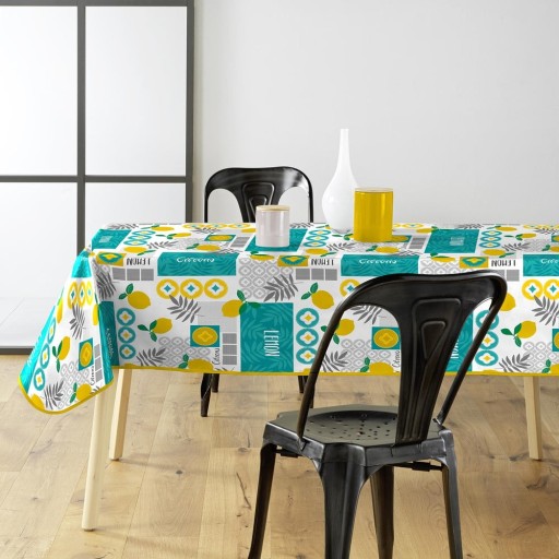 Față de masă lavabilă din PVC 140x240 cm Citronnade – douceur d'intérieur