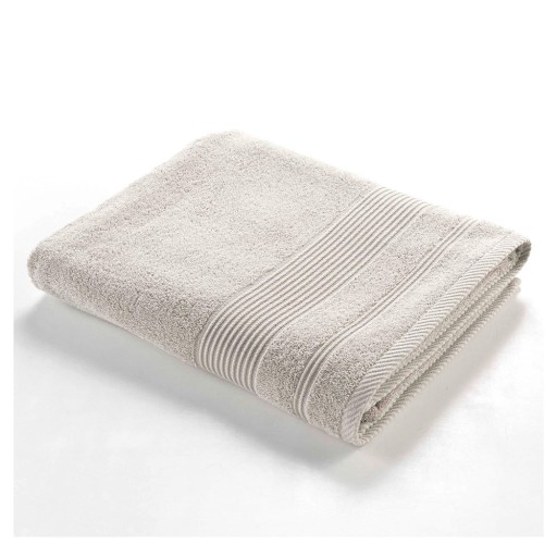 Prosop bej din bumbac din frotir 90x150 cm Tendresse – douceur d'intérieur