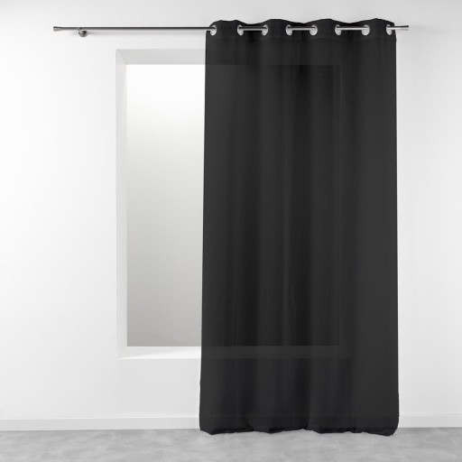 Perdea neagră 140x280 cm Telma – douceur d'intérieur