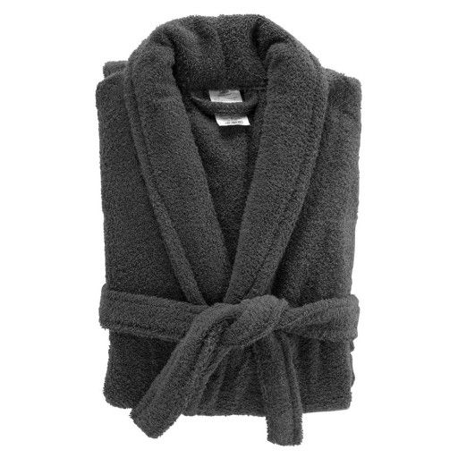 Halat gri antracit M din bumbac Tendresse – douceur d'intérieur