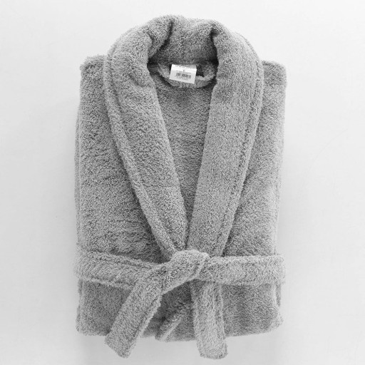 Halat gri deschis M din bumbac Tendresse – douceur d'intérieur