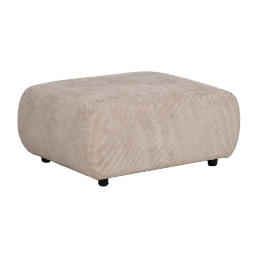 Taburet bej cu tapițerie din chenille Minimal – Ixia