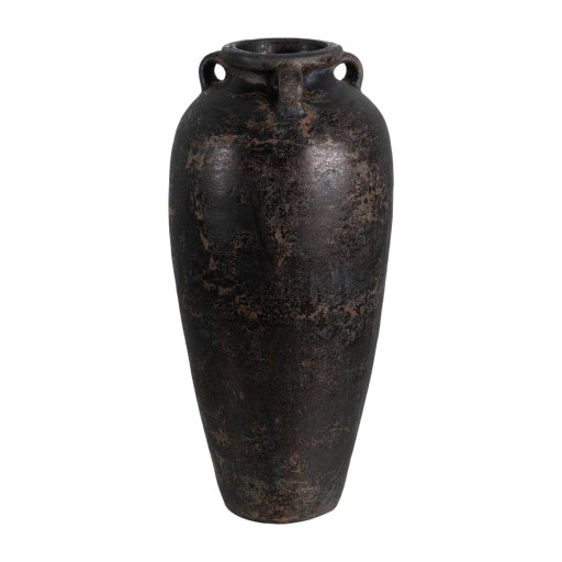 Vază neagră din teracotă înaltă (înălțime 60 cm) Artem – Ixia