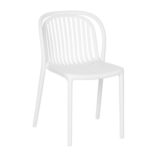 Scaun de dining alb din plastic Alia – Ixia
