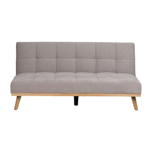 Canapea gri deschis extensibilă cu tapițerie din chenille 178 cm – Ixia