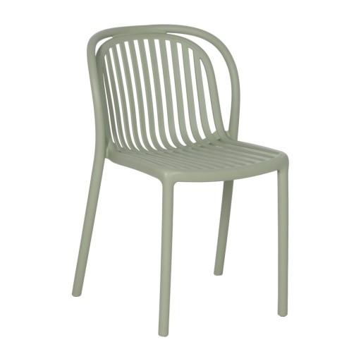 Scaun de dining verde din plastic Alia – Ixia