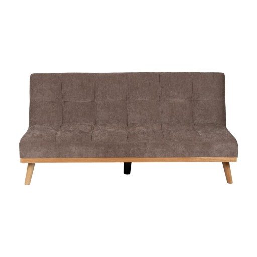 Canapea maro extensibilă cu tapițerie din chenille 178 cm – Ixia