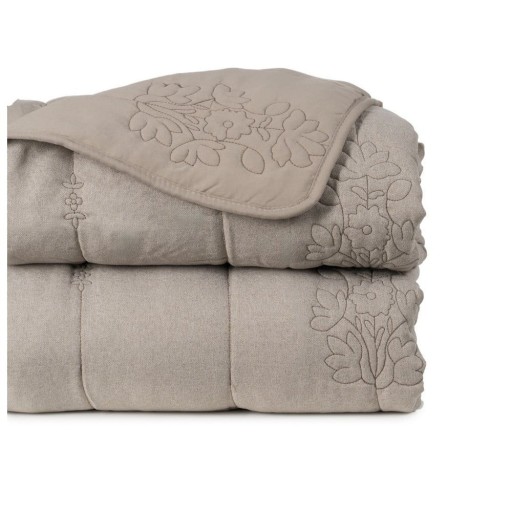 Cuvertură taupe matlasată 240x260 cm – Ixia