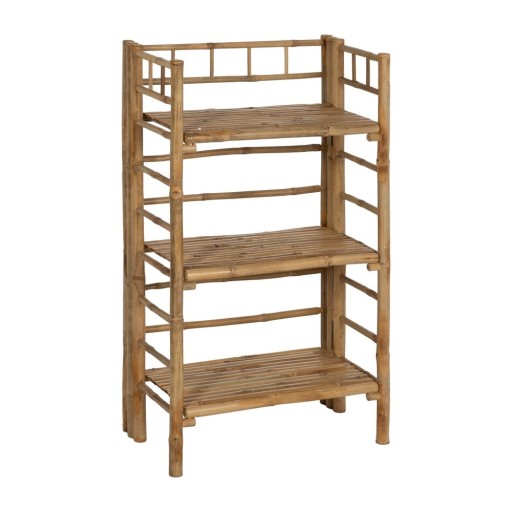 Etajeră în culoare naturală din bambus 61x104x34 cm Manali – Ixia