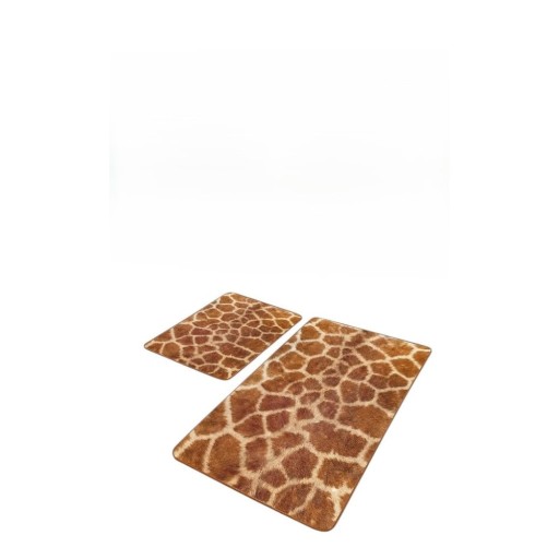 Covorașe de baie maro 2 buc. din catifea 60x100 cm – Mila Home