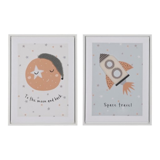 Tablouri pentru copii 2 buc. 30x40 cm Space – Ixia