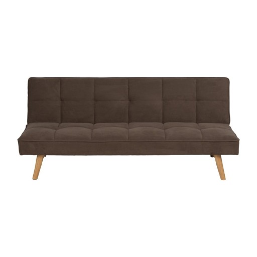 Canapea maro extensibilă cu tapițerie din chenille 175 cm – Ixia