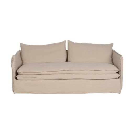 Canapea crem cu tapițerie din in 210 cm – Ixia