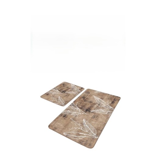 Covorașe de baie maro 2 buc. din catifea 60x100 cm – Mila Home