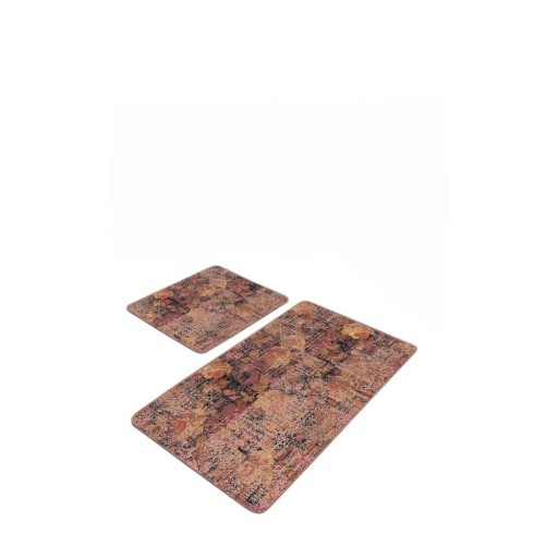 Covorașe de baie maro 2 buc. din catifea 60x100 cm – Mila Home