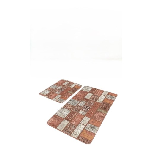 Covorașe de baie maro 2 buc. din catifea 60x100 cm – Mila Home