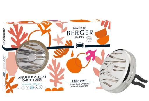 Set odorizant masina Maison Berger Estival + rezerva ceramica Fresh Spirit