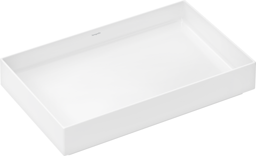 Lavoar rectangular tip bol Hansgrohe Xuniva Evo S 65x40cm  fara orificiu baterie  fara preaplin  alb