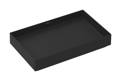 Lavoar rectangular tip bol Hansgrohe Xuniva Evo S 65x40cm  fara orificiu baterie  fara preaplin  negru mat