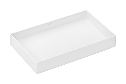 Lavoar rectangular tip bol Hansgrohe Xuniva Evo S 65x40cm  fara orificiu baterie  fara preaplin  alb mat