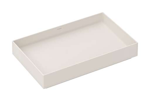 Lavoar rectangular tip bol Hansgrohe Xuniva Evo S 65x40cm  fara orificiu baterie  fara preaplin  bej mat
