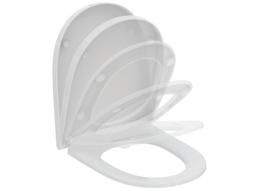 Capac wc Ideal Standard i.life O cu inchidere lenta si QuickRelease  alb