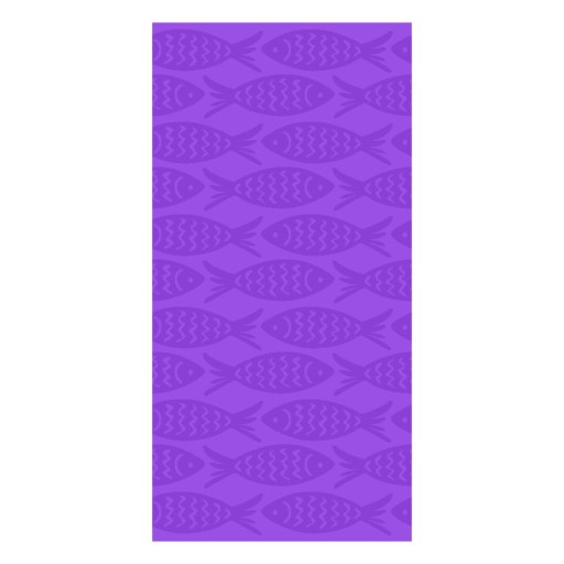 Prosop de plajă mov din bumbac 70x140 cm Fishes – B.E.S.