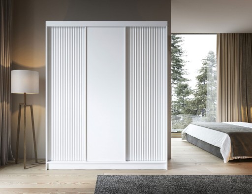 Dulap pentru haine ELTAP, Biancco III, 180x60x220 cm, MDF, alb