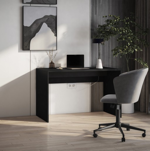 Birou ELTAP, Nevy, 140x60x75 cm, PAL/PVC, negru