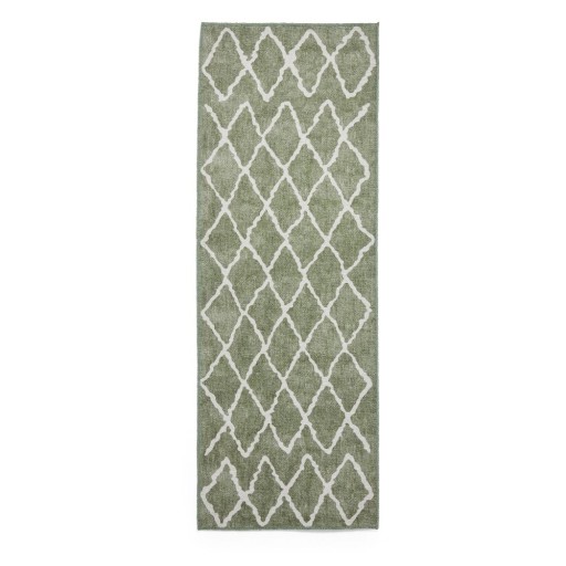 Covor tip traversă verde lavabil 76x230 cm Coral Green – Think Rugs