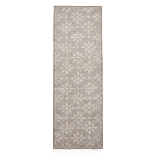 Covor tip traversă gri deschis lavabil 61x170 cm Coral Light Grey – Think Rugs