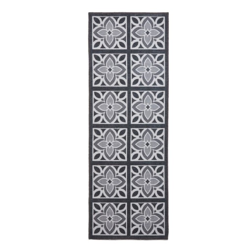 Covor tip traversă gri închis lavabil 61x170 cm Victoria Grey – Think Rugs
