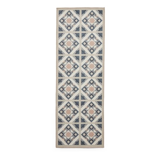Covor tip traversă gri-crem lavabil 76x230 cm Victoria Orange – Think Rugs