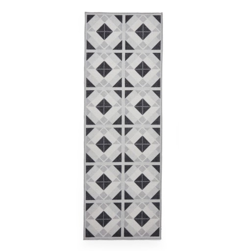Covor tip traversă gri deschis-gri închis lavabil 61x170 cm Victoria Light – Think Rugs