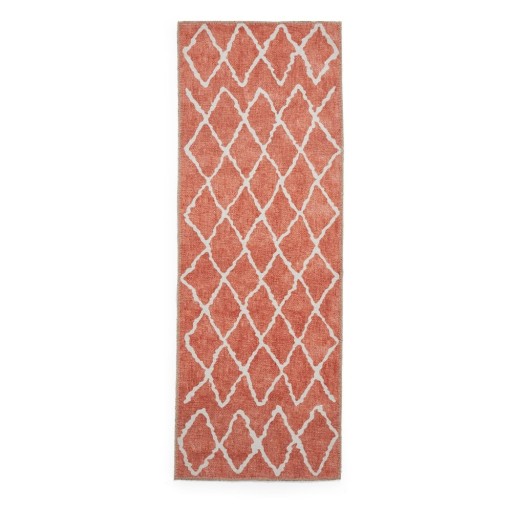 Covor tip traversă portocaliu lavabil 76x230 cm Coral Orange – Think Rugs