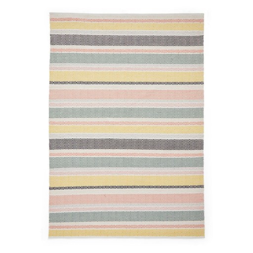 Covor țesut manual din bumbac 200x290 cm Cascade Pastel Multi – Think Rugs