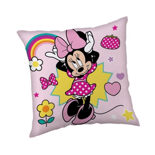 Pernă pentru copii din polar, fleece 40x40 cm Minnie "Smile" – Jerry Fabrics