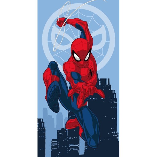 Prosop pentru copii roșu-albastru din bumbac 70x140 cm Spider-man "Jump" – Jerry Fabrics