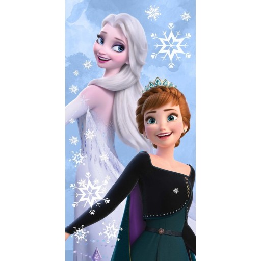 Prosop pentru copii din bumbac 70x140 cm Frozen "Sisters" – Jerry Fabrics
