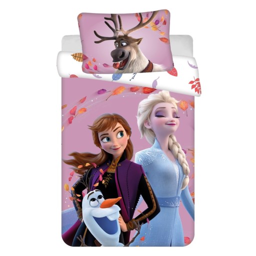 Lenjerie de pat pentru copii din bumbac pentru pătuț 100x135 cm Frozen "Wind" – Jerry Fabrics