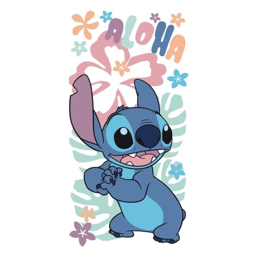 Prosop pentru copii din bumbac 70x140 cm Lilo and Stitch "Hawaiian Harmony" – Jerry Fabrics