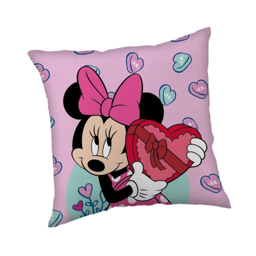 Pernă pentru copii din polar, fleece 40x40 cm Minnie "Purple" – Jerry Fabrics