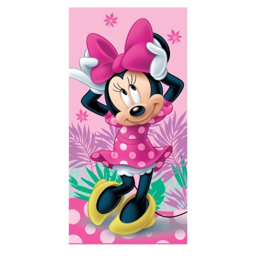 Prosop pentru copii roz din bumbac 70x140 cm Minnie "Pink" – Jerry Fabrics