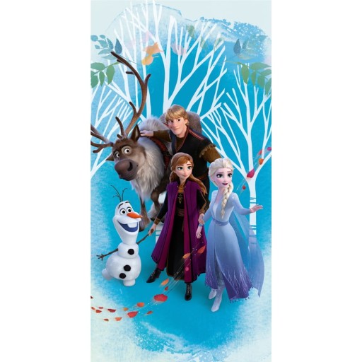Prosop pentru copii albastru din bumbac 70x140 cm Frozen "Blue" – Jerry Fabrics