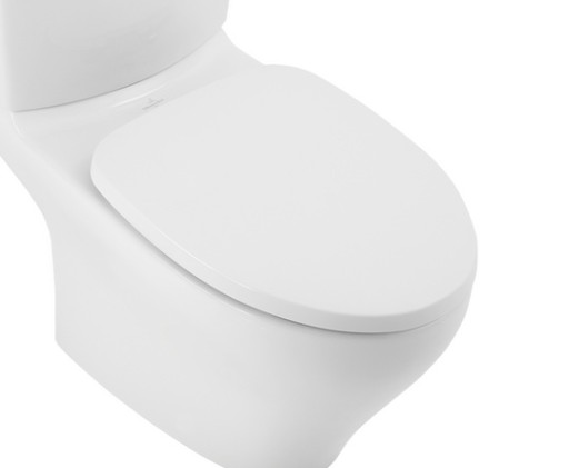 Capac wc Villeroy & Boch Lunea cu inchidere lenta si QuickRelease  Alb