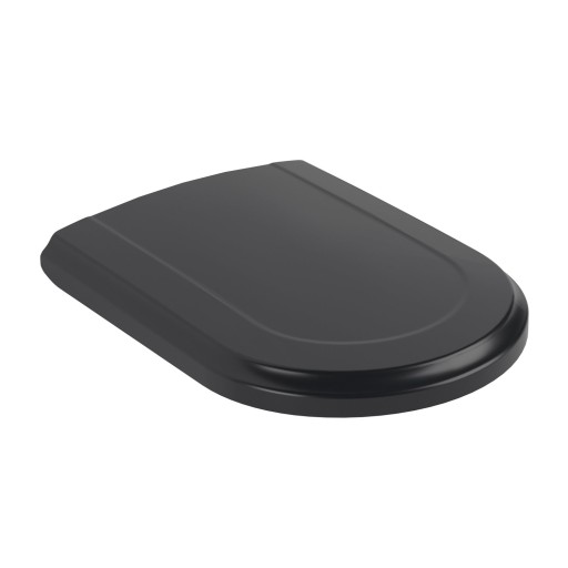 Capac wc Villeroy & Boch Hommage cu inchidere lenta si QuickRelease  Pure Black